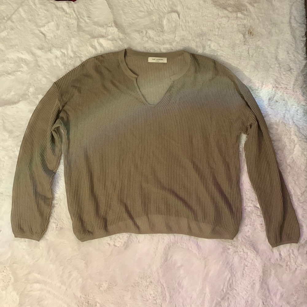 The Lemon old money style oversize fall sweater